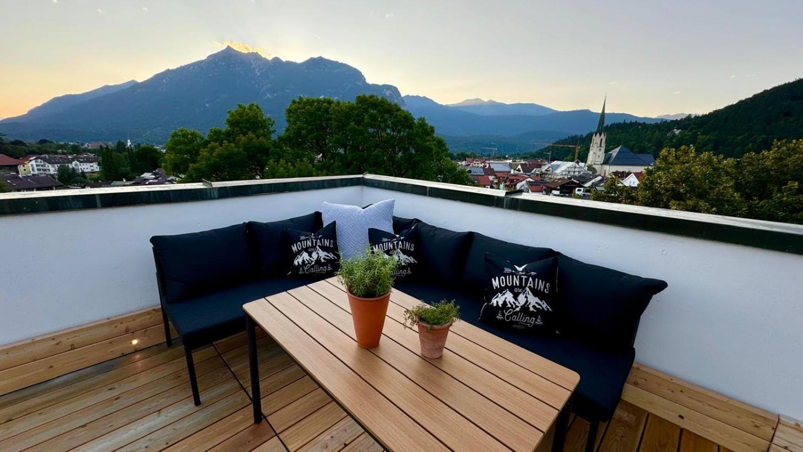 Dachterrasse Panorama-Glueck II Apartman Garmisch-Partenkirchen Kültér fotó