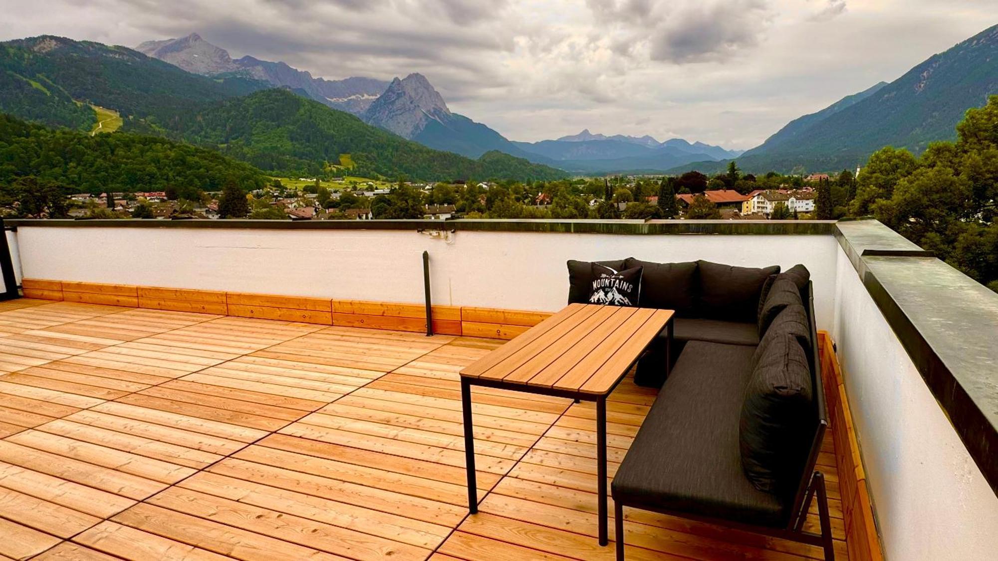 Dachterrasse Panorama-Glueck II Apartman Garmisch-Partenkirchen Kültér fotó