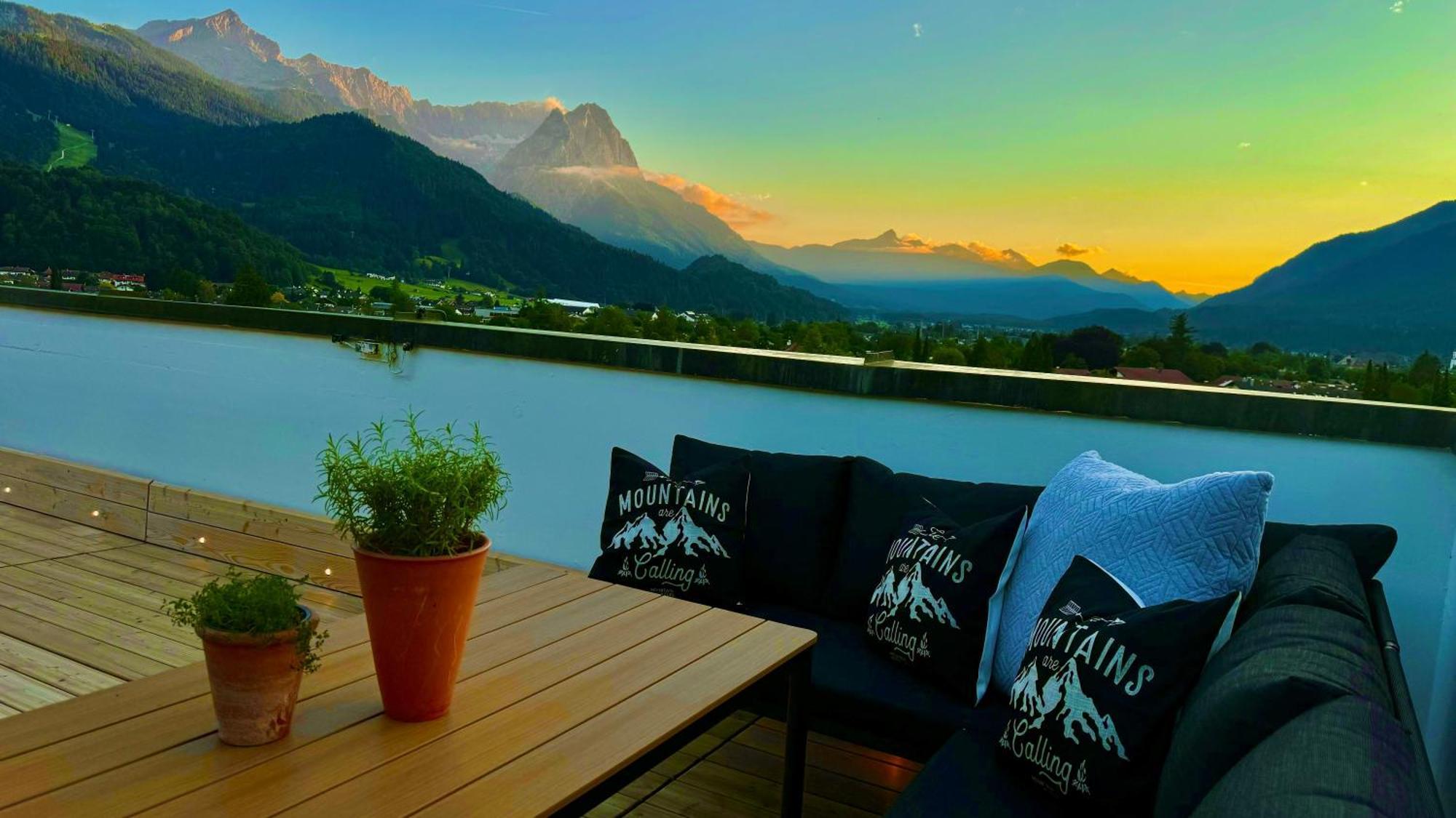 Dachterrasse Panorama-Glueck II Apartman Garmisch-Partenkirchen Kültér fotó